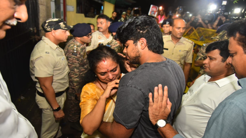 Kavitha Released from Tihar Jail