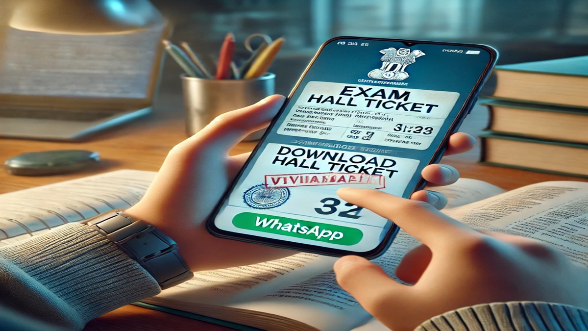 Intermediate Examination Hall Tickets via WhatsApp