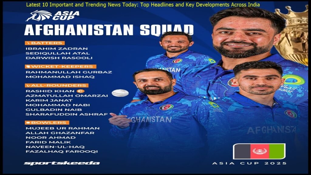 Latest 10 Important and Trending News Today