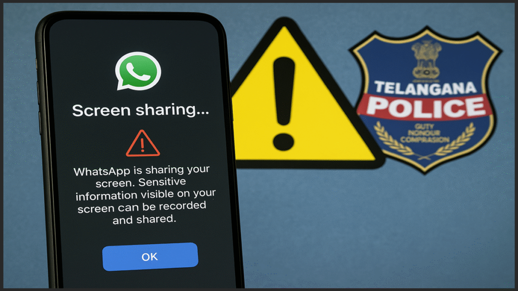 WhatsApp screen sharing scam in Telangana