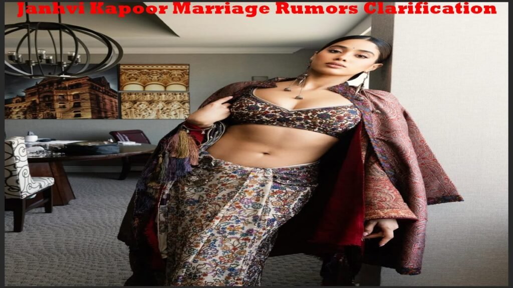 Janhvi Kapoor Marriage Rumors Clarification