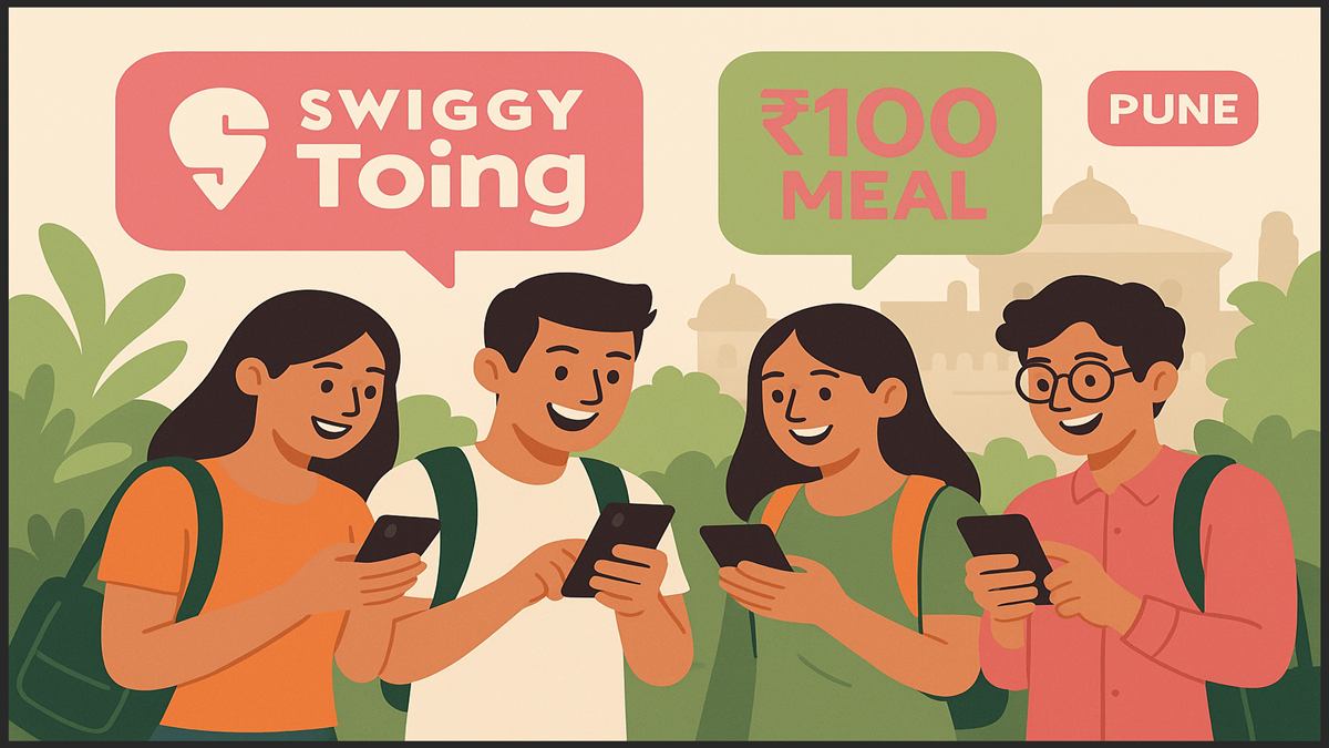 Swiggy Toing app Pune ₹100 student meals