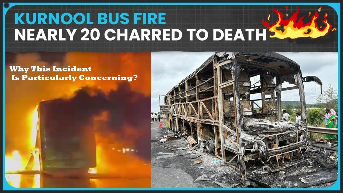 Kurnool bus fire Hyderabad Bengaluru­route