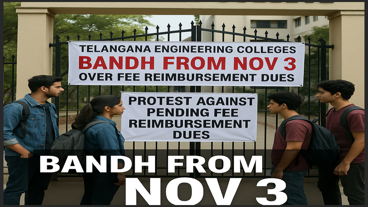 Telangana engineering colleges bandh over fee reimbursement dues