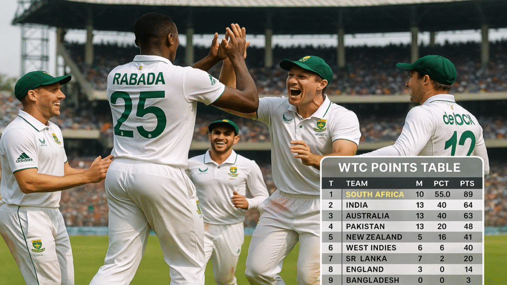 India World Test Championship standings