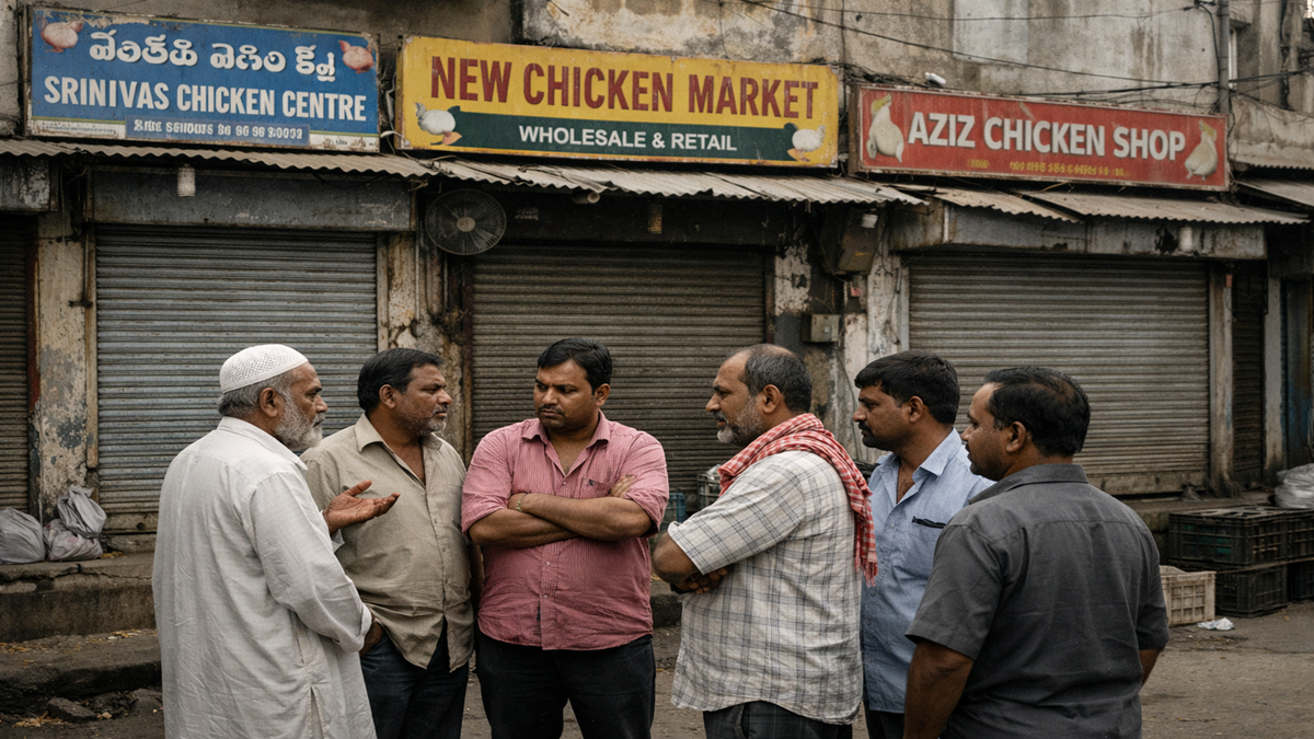 Telangana Chicken Shop Owners Association chicken shops bandh April 1