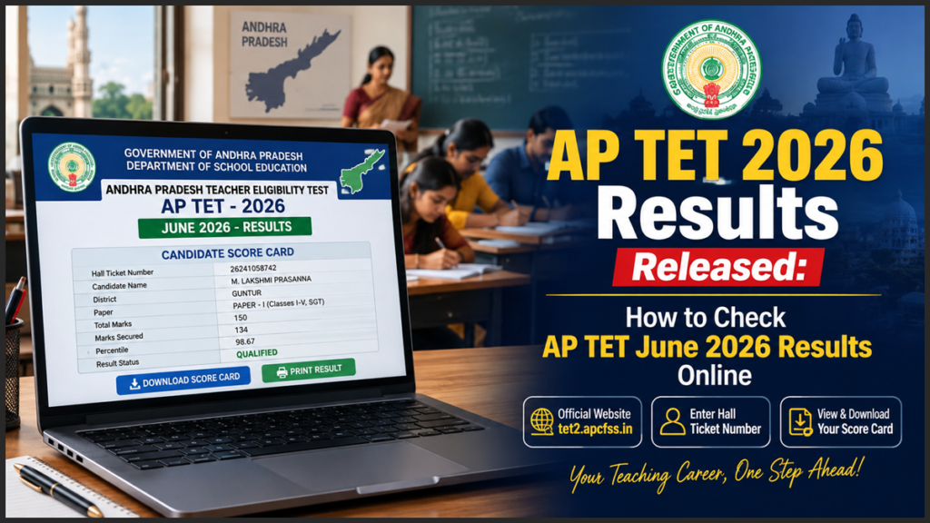 how to check AP TET June 2026 Results Online